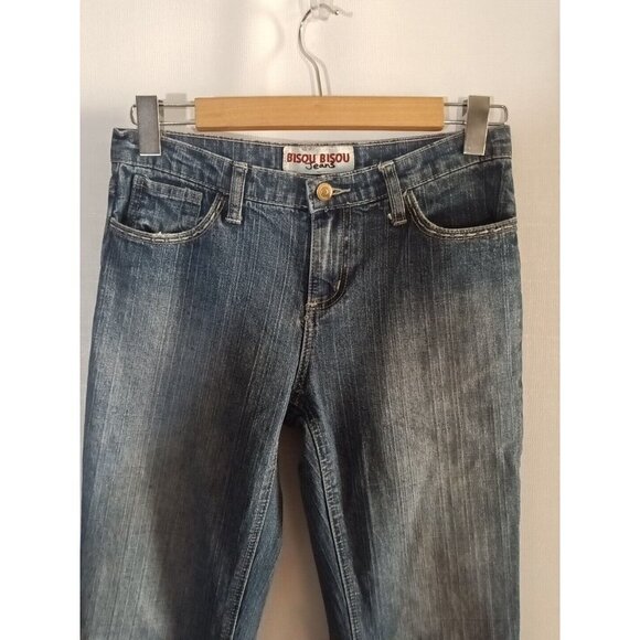 Vintage Bisou Bisou Jeans Women 4 Flared Hippie Boho 29 x 31 - Picture 6 of 10